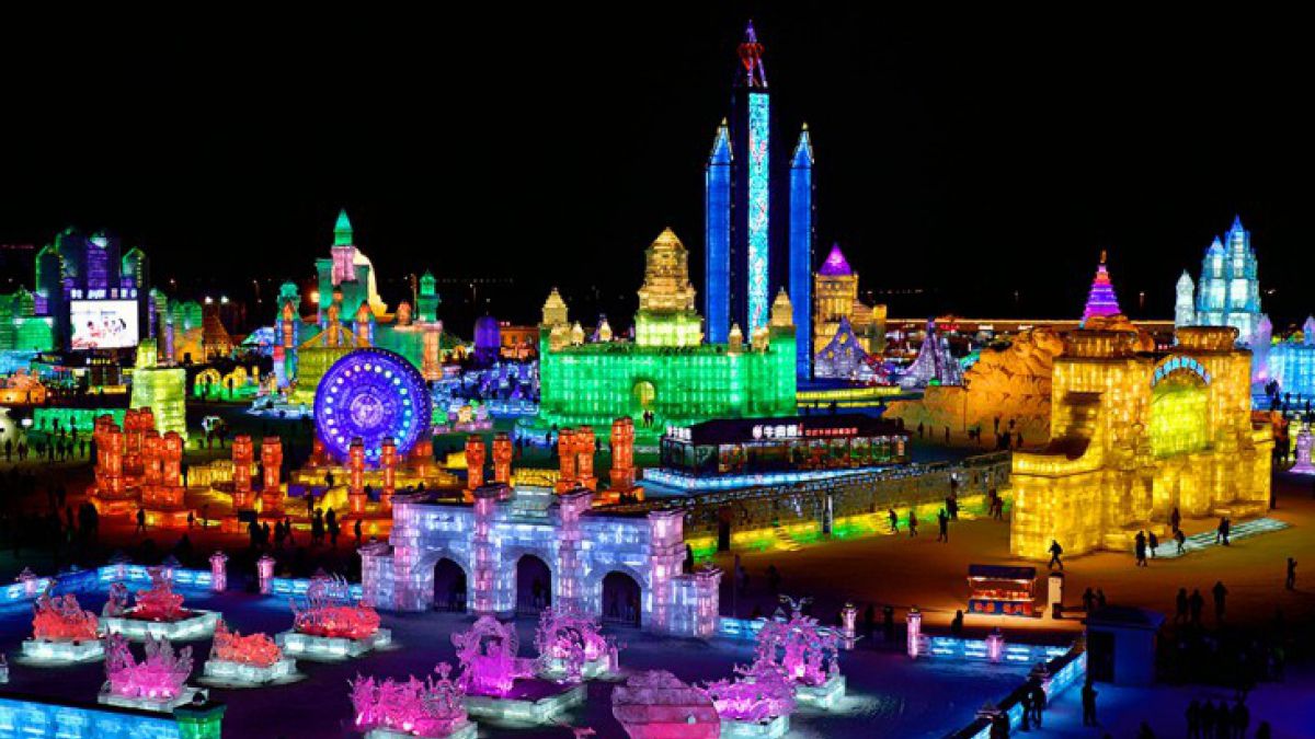 El festival de Hielo y Nieve de Harbin, en China