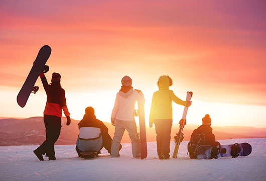 viajes en grupo a la nieve